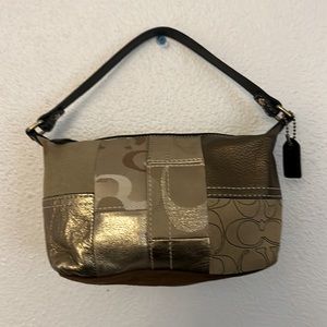 Coach mini patch work bag